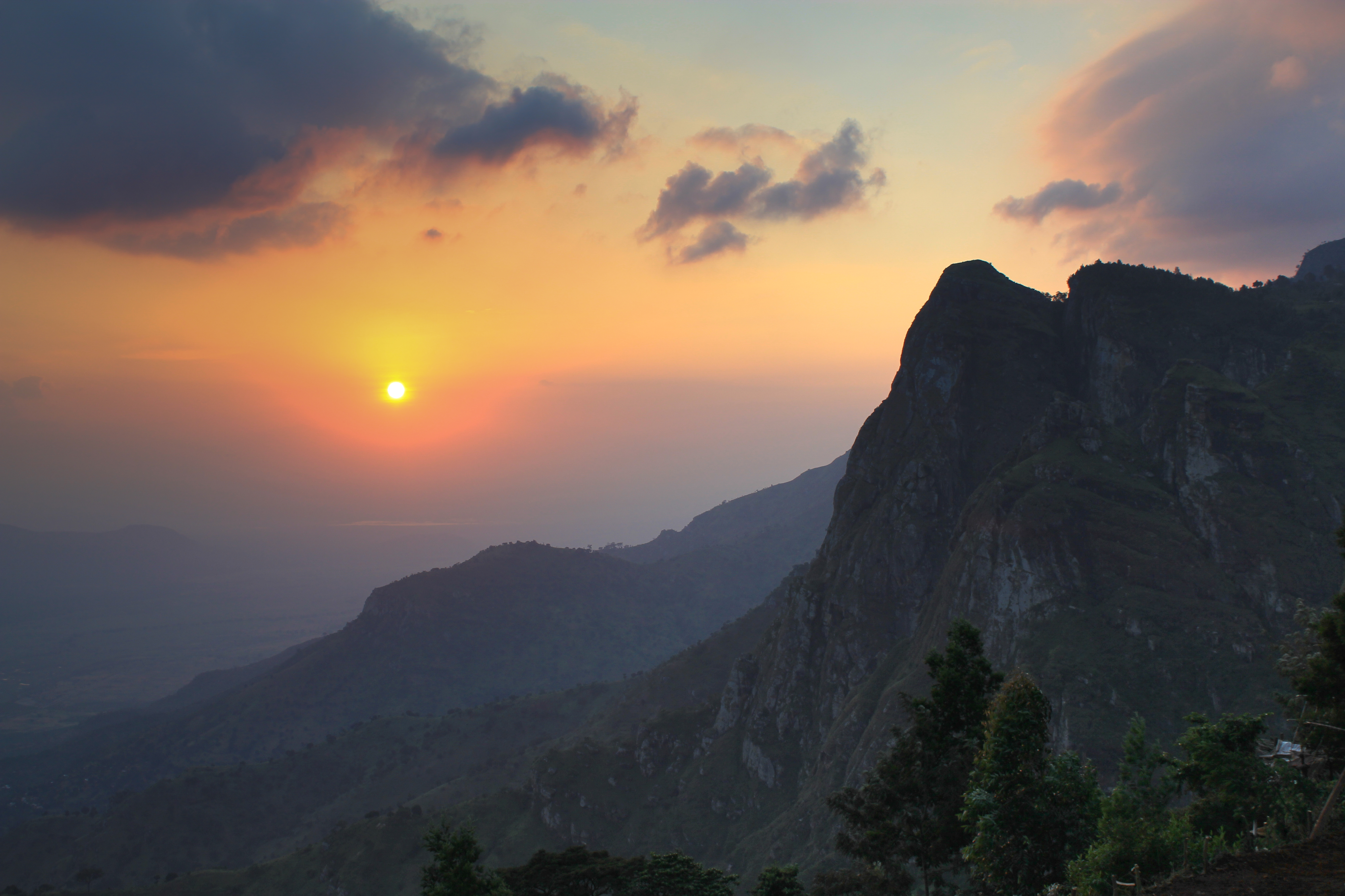 Sunset in Usambara Mountains