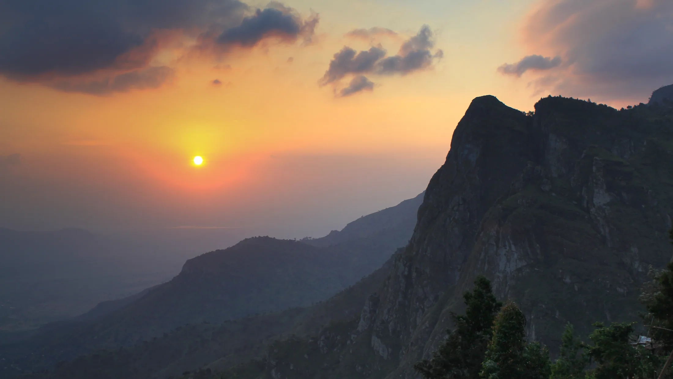 Sunset over the Usambara Mountains